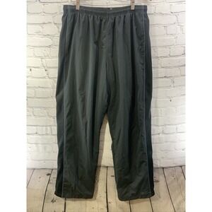RBK Track Pants Mens Sz XL Black Gray Athletic Stretch